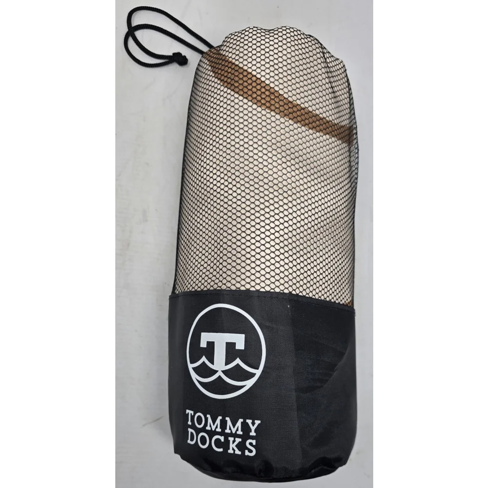 New 84 X 48 Tommy Docks Sand Color Microfiber Suede Towel - Quick Dry, Sand Free